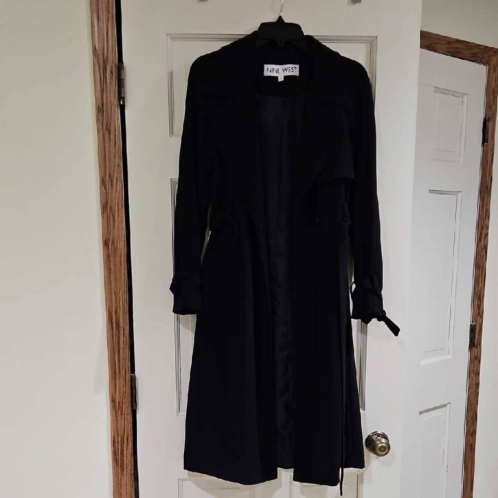 Nine West Black Trench Coat